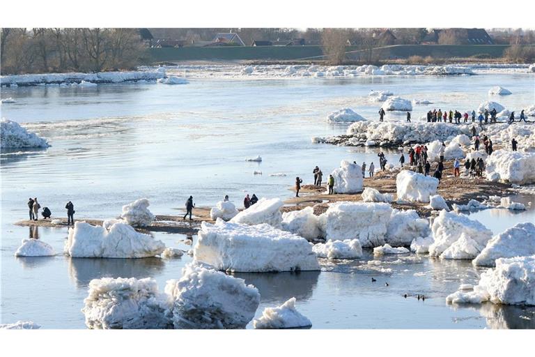 Eisberge auf der Elbe