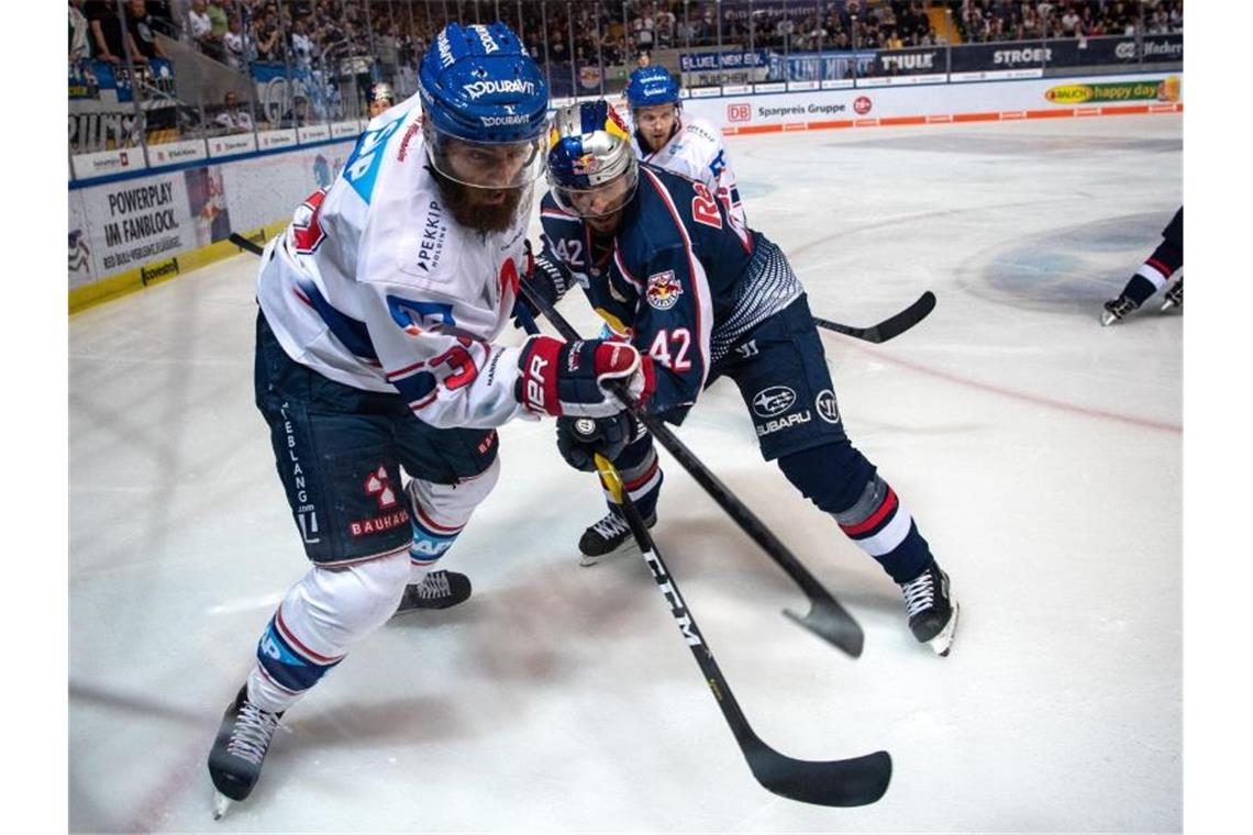 Tigers holen Lampl aus Mannheim und Elsner aus Ingolstadt Eishockeyprofi EisCody Lampl (l) von Adler Mannheim. Foto: Sina Schuldt/dpa/Archivbild