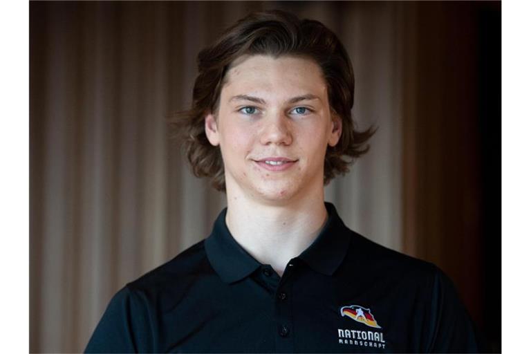 Eishockeyspieler Moritz Seider. Foto: Monika Skolimowska/Archivbild