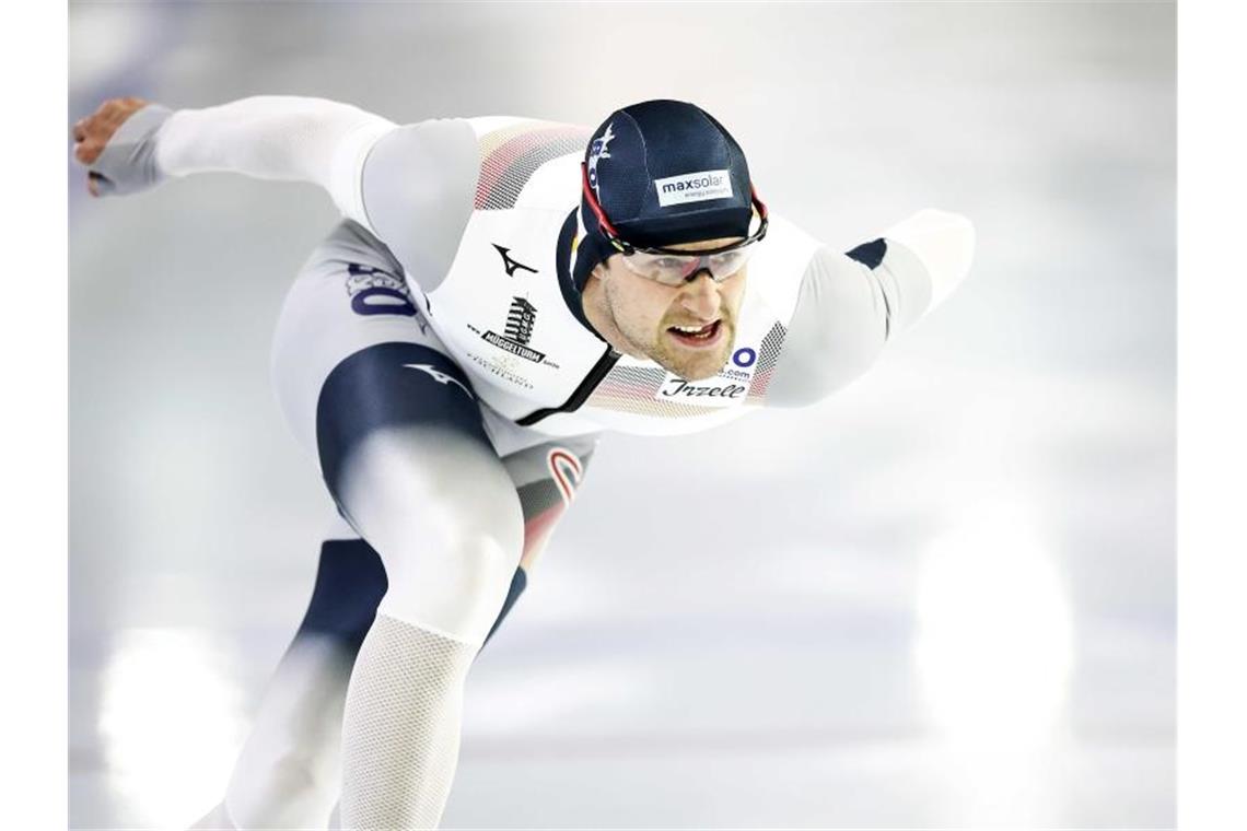 Das war die Olympia-Nacht Eissprinter Joel Dufter ist in Peking angekommen. Foto: Vincent Jannink/ANP/dpa