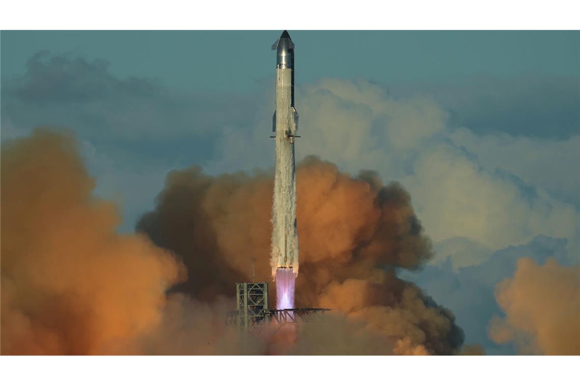 Riesen-Rakete Starship absolviert elften Testflug Elfter Testflug des Starship.