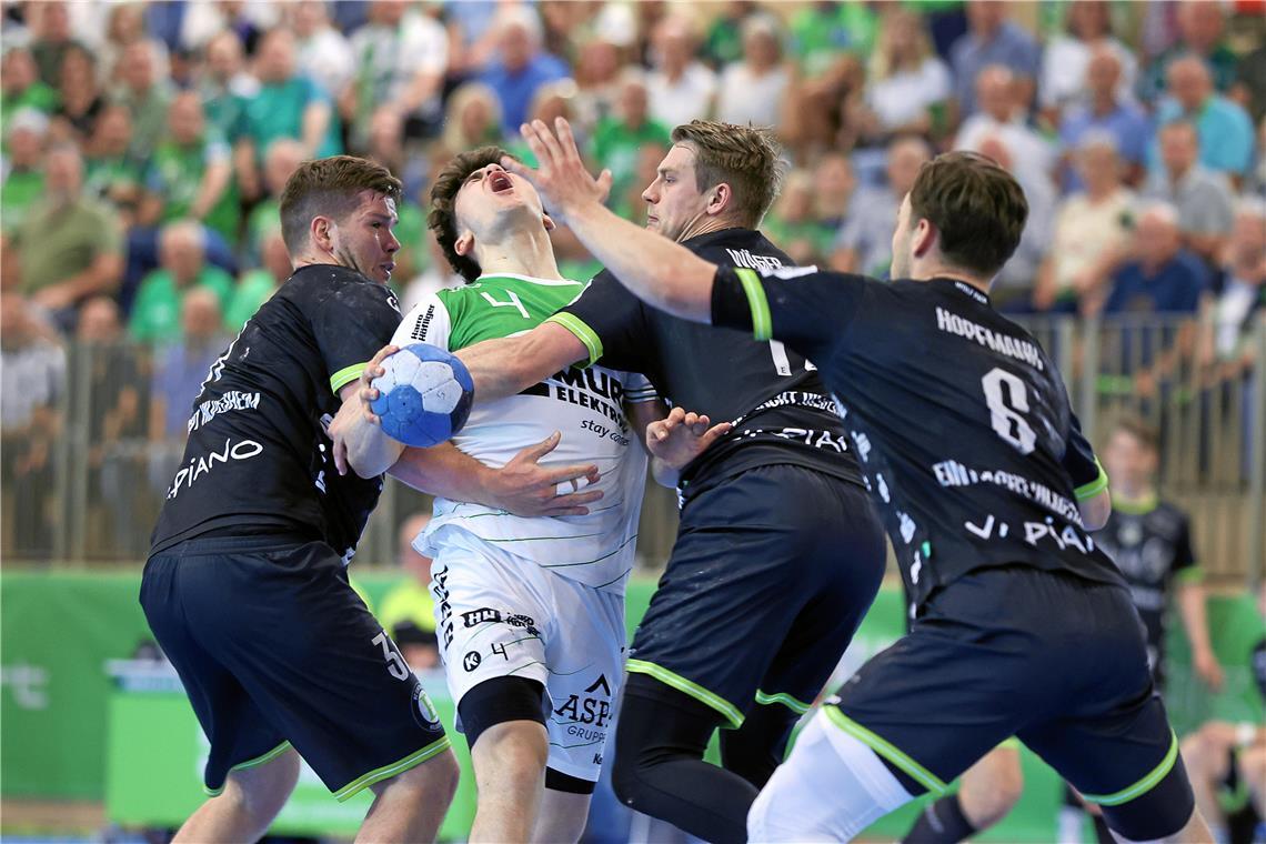 Elias Newel // Handball, Aufstiegsrunde Männer HC Oppenweiler/Backnang vs HC Ein...