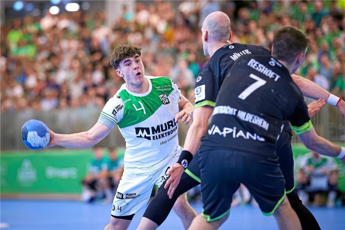 Elias Newel // Handball, Aufstiegsrunde Männer HC Oppenweiler/Backnang vs HC Ein...