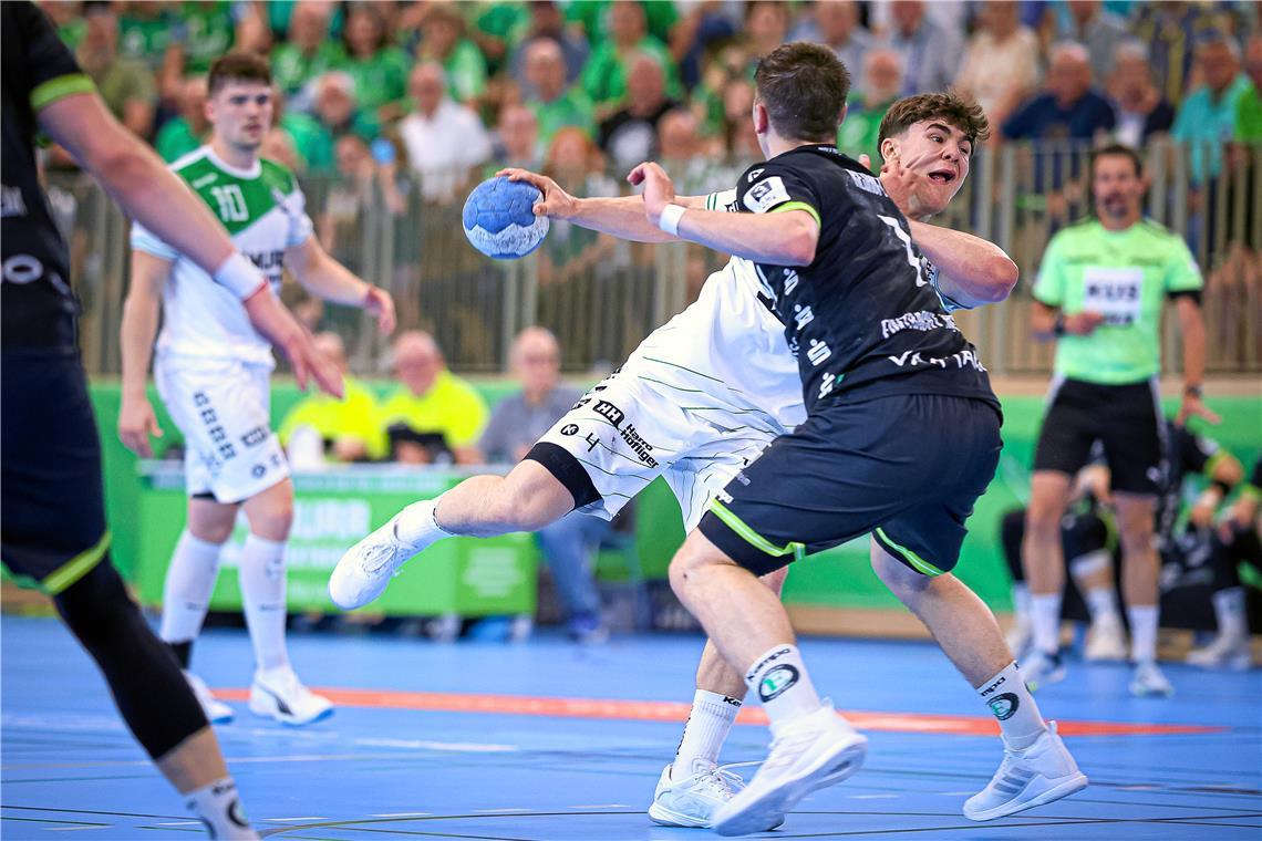 Elias Newel // Handball, Aufstiegsrunde Männer HC Oppenweiler/Backnang vs HC Ein...