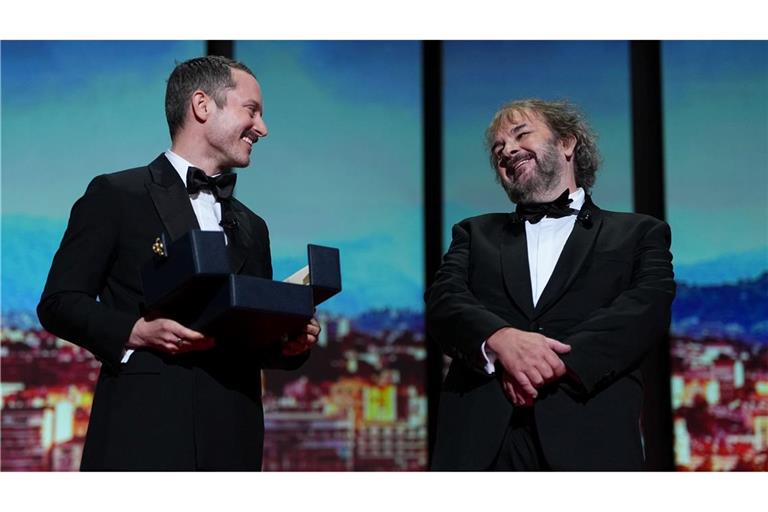 Elijah Wood hielt die Laudatio auf Peter Jackson.