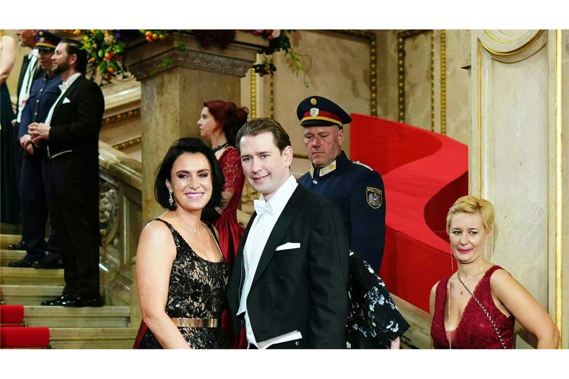 Wiener Opernball glitzert ohne Lugner mit Sternchen statt Stars Elisabeth Köstinger und Sebastian Kurz, ehemaliger Bundeskanzler von Österreich
