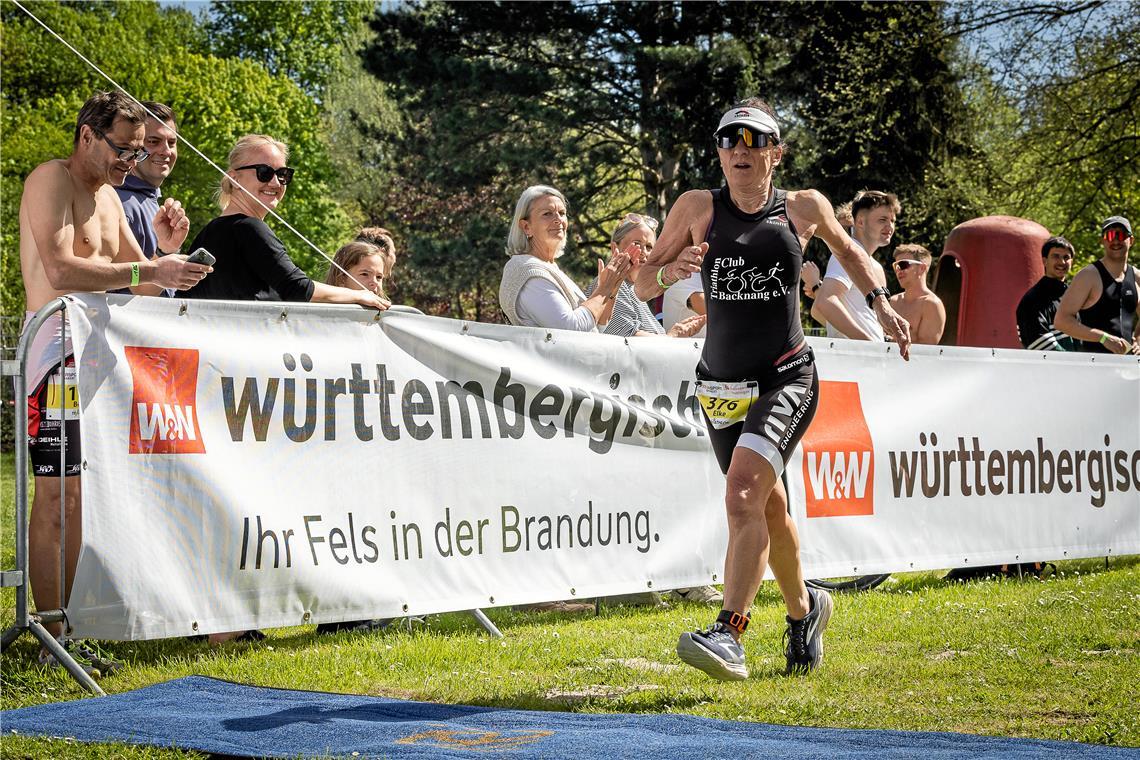 Elke Schanz-Matern 15. City Triathlon in Backnang am 26.4.2026