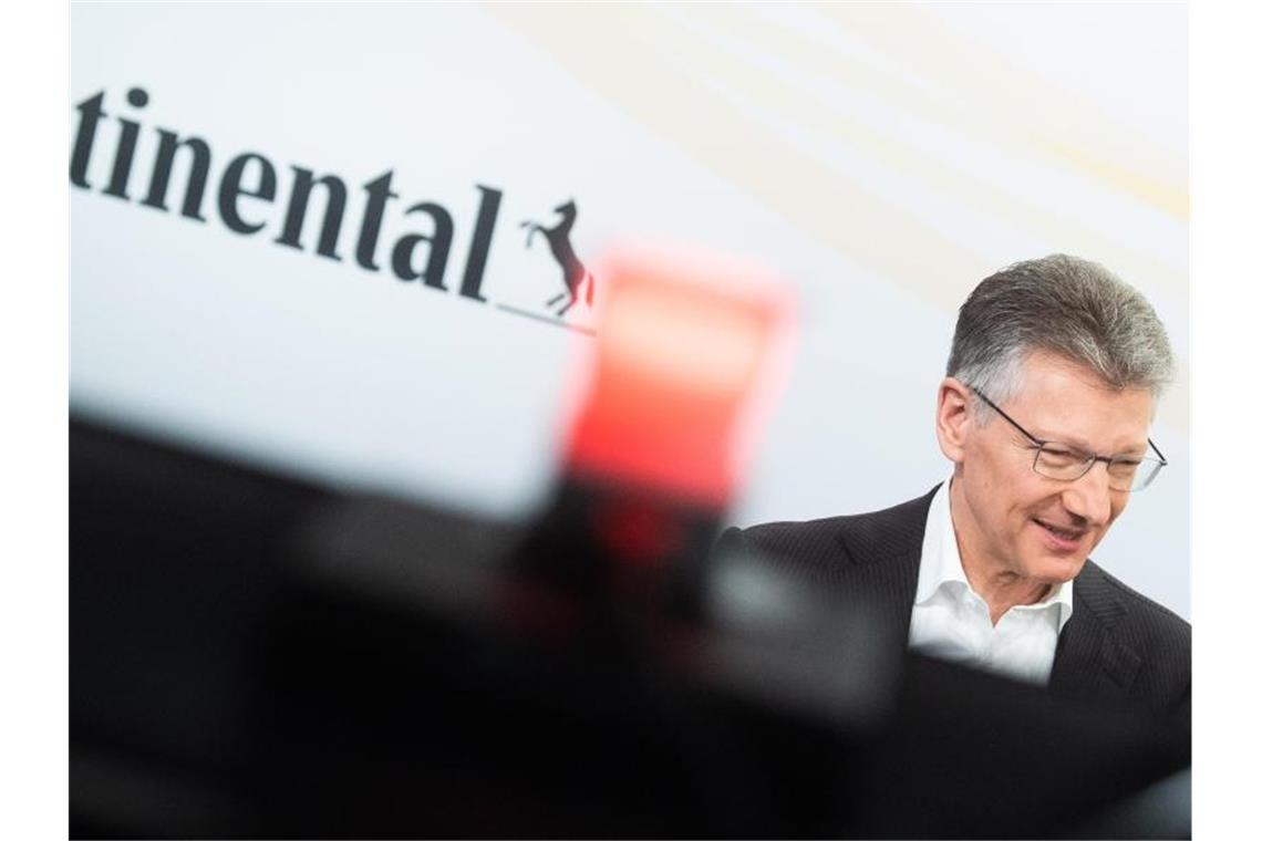 Elmar Degenhart, Vorstandsvorsitzender der Continental AG. Foto: Julian Stratenschulte/dpa