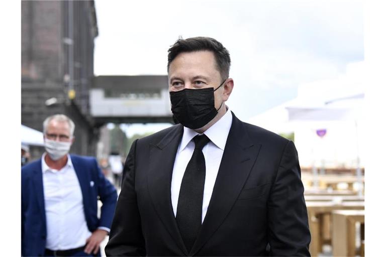 Elon Musk bei Vorstands-Klausur der CDU/CSU-Bundestagsfraktion. Foto: Tobias Schwarz/AFP Pool/dpa/Archivbild