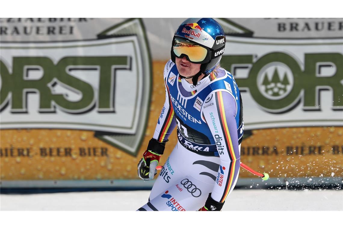 Emma Aicher fehlte nur ein Wimpernschlag zum Sieg.