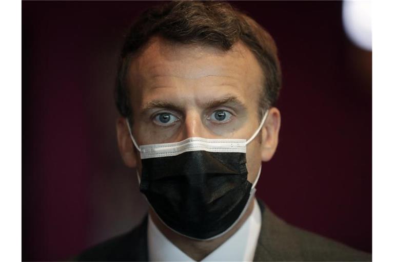 Emmanuel Macron, Präsident von Frankreich. (Archivbild). Foto: Thibault Camus/AP/dpa