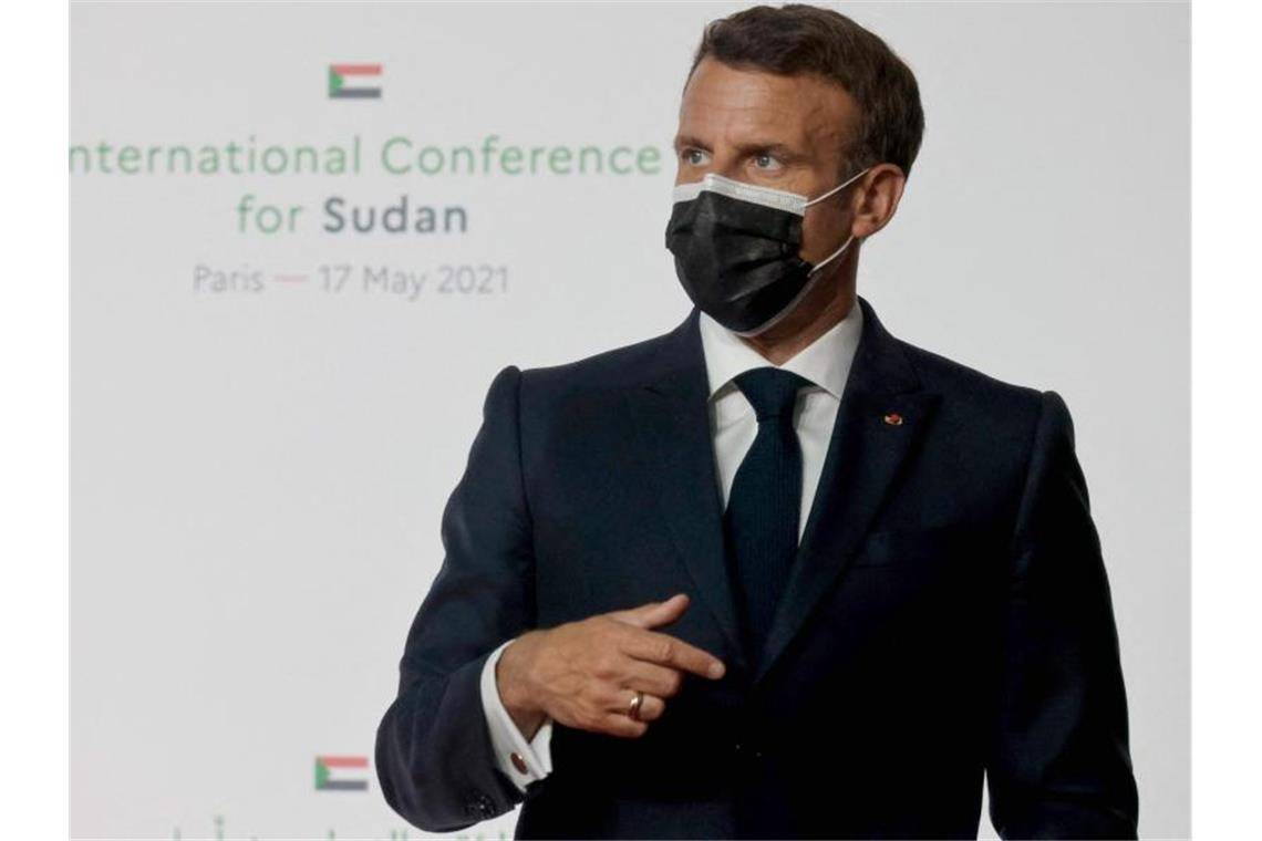 Pariser Hilfsgipfel will 100-Milliarden-Paket für Afrika Emmanuel Macron, Präsident von Frankreich. Foto: Ludovic Marin/AFP/dpa