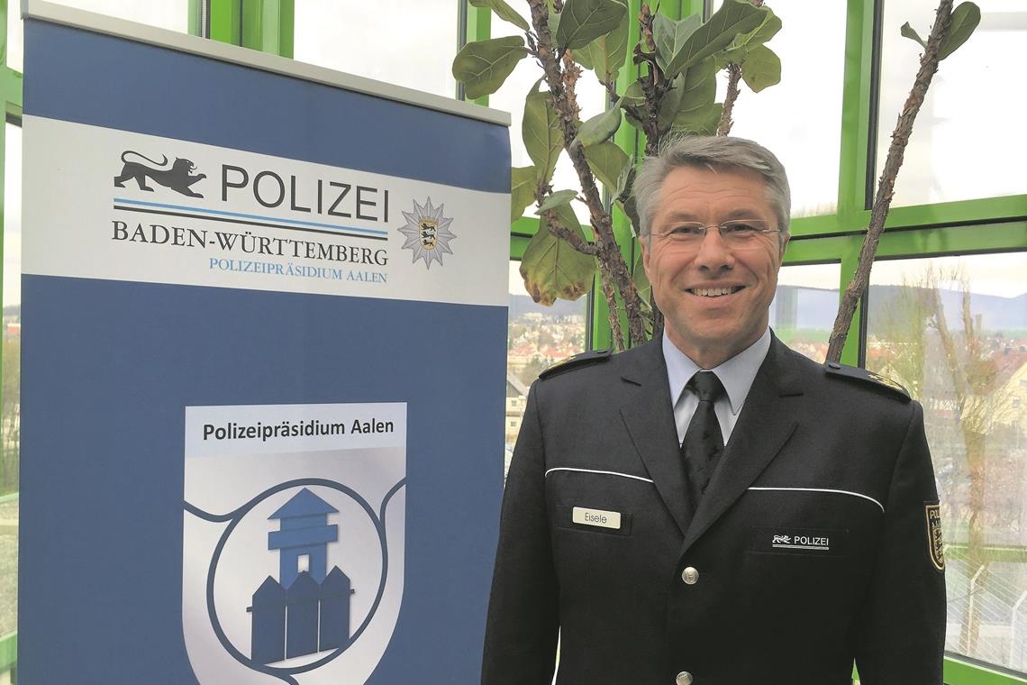 Polizeipräsidium Aalen braucht neuen Chef Ende Juli ist Schluss: Polizeichef Roland Eisele geht in den Ruhestand. Archivfoto: BKZ