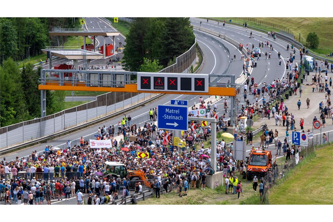 Ende Mai war mitten wegen einer Demo die Brenner-Autobahn von morgens bis abends gesperrt. (Archivfoto)