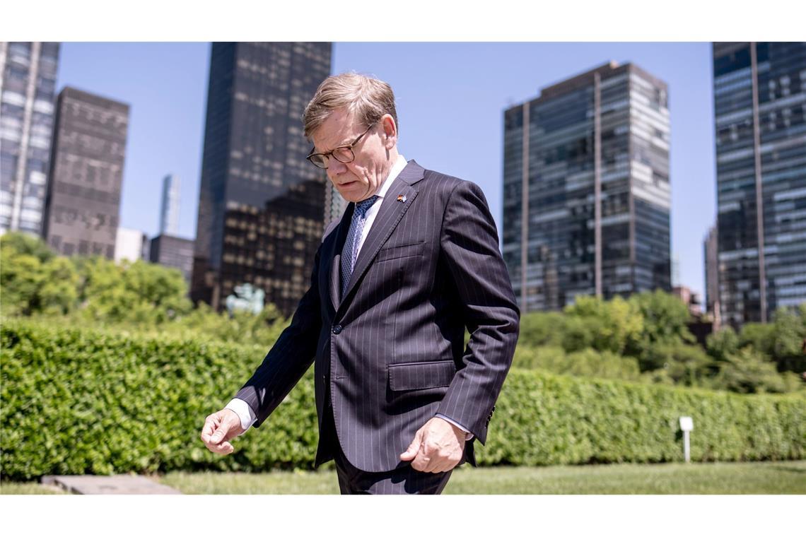 Endspurt in New York - Außenminister Wadephul auf Stimmenfang vor der Wahl in den UN-Sicherheitsrat.
