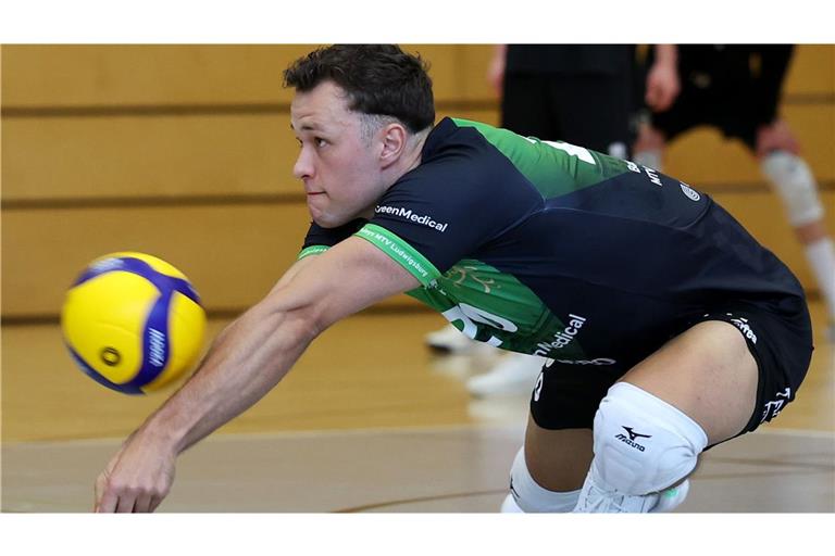 Energiebündel und Antreiber der Barock Volleys: der Annahmeexperte Jeffrey Klok.