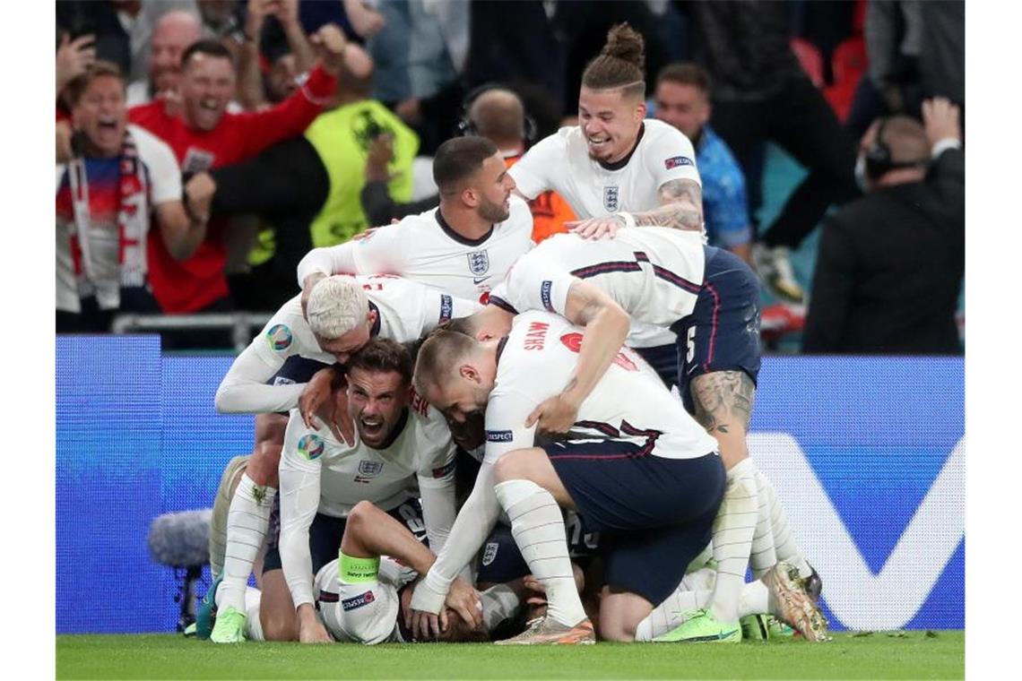 England steht nach dem Sieg gegen Dänemark im EM-Finale gegen Italien. Foto: Nick Potts/PA Wire/dpa