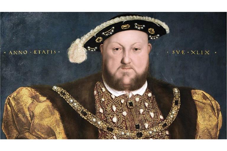 Englands König Heinrich VIII., gemalt von Hans Holbein dem Jüngeren im Jahr 1540.