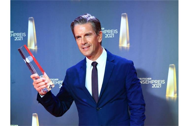 Entertainer Hape Kerkeling erhält den Ehrenpreis für sein Lebenswerk. Foto: Henning Kaiser/dpa