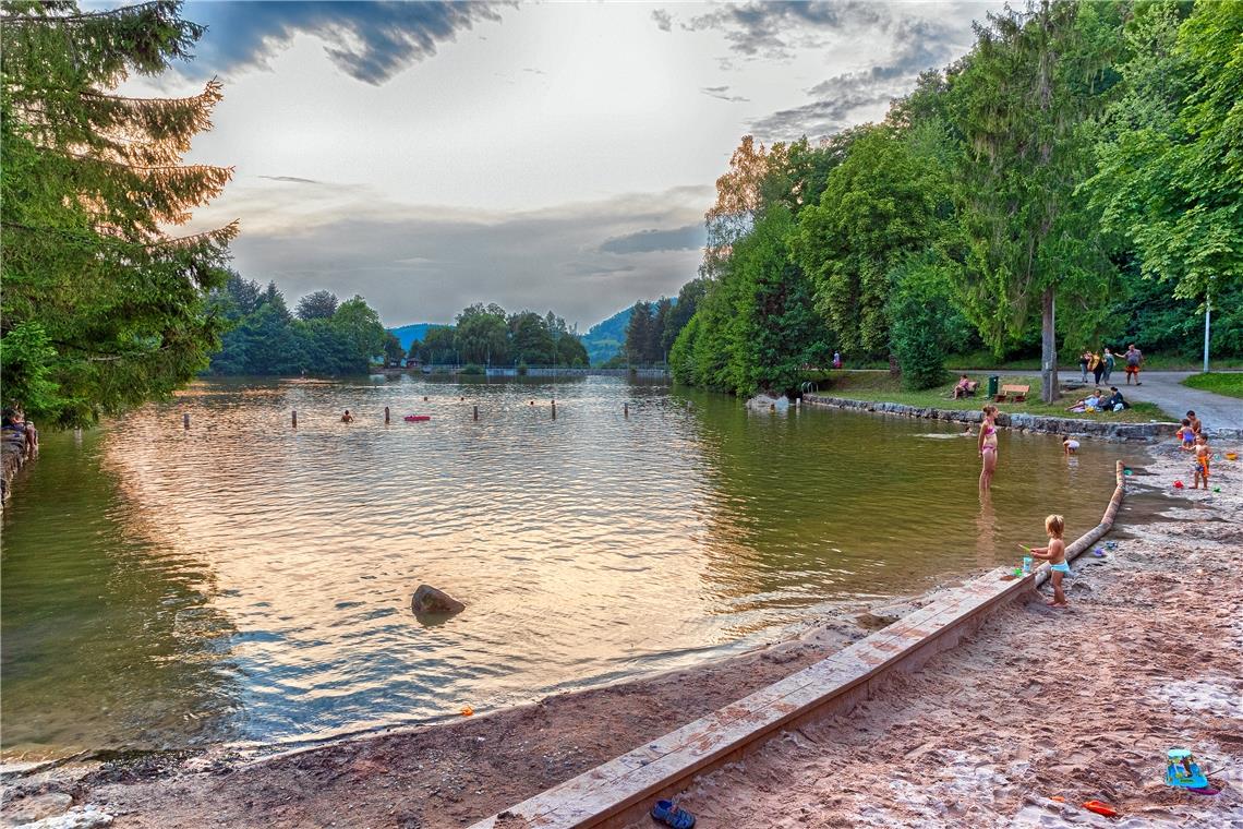 Entspannte Abendstimmung am Fornsbacher Waldsee. Foto: J. Fiedler