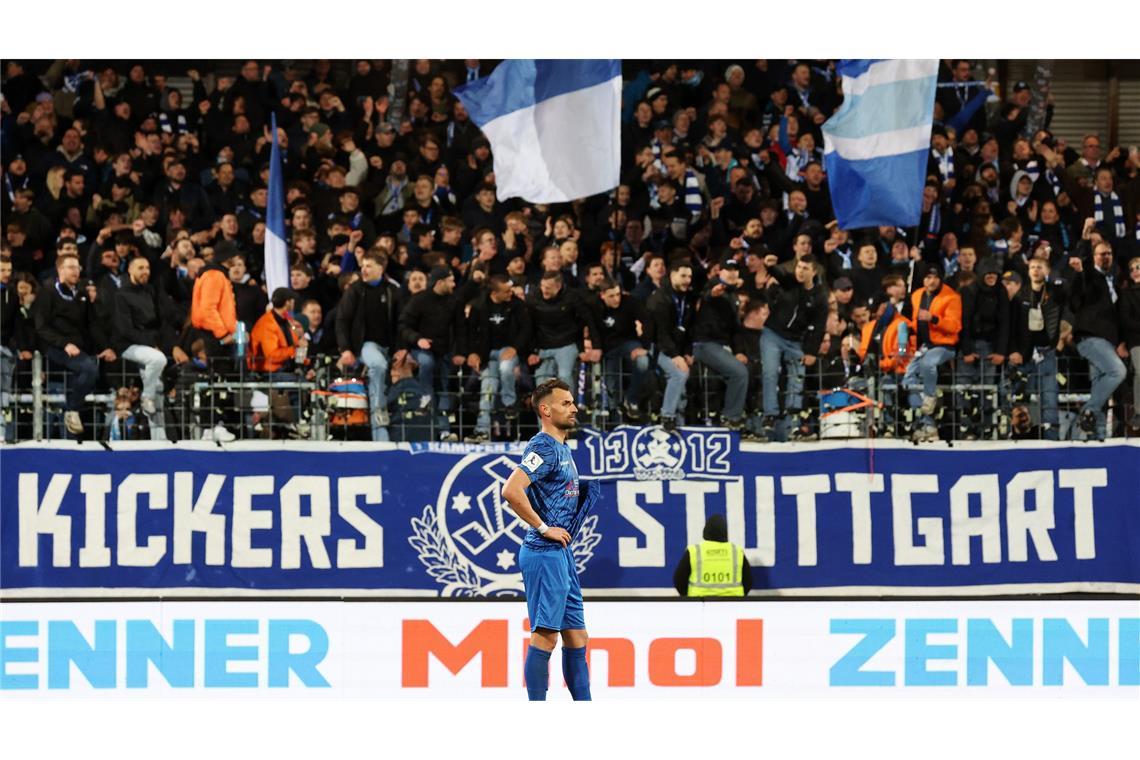 Enttäuscht: SGV-Innenverteidiger Mehdi Hetemaj.