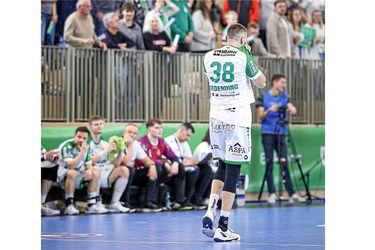 Enttäuschung bei Malte Dederding, der mit dem letzten Wurf scheitert. Foto: Alexander Becher