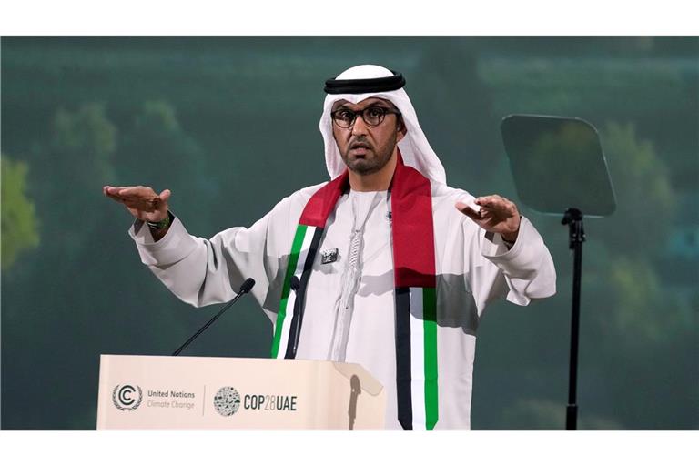"Entwicklung ohne die Nutzung fossiler Energien nicht möglich": Konferenzpräsident Sultan al-Dschaber.