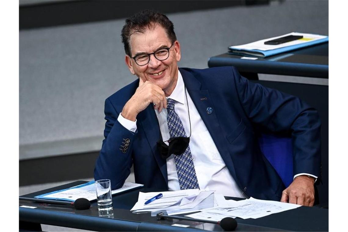 Entwicklungsminister Gerd Müller im Bundestag. Foto: Britta Pedersen/dpa-Zentralbild/dpa