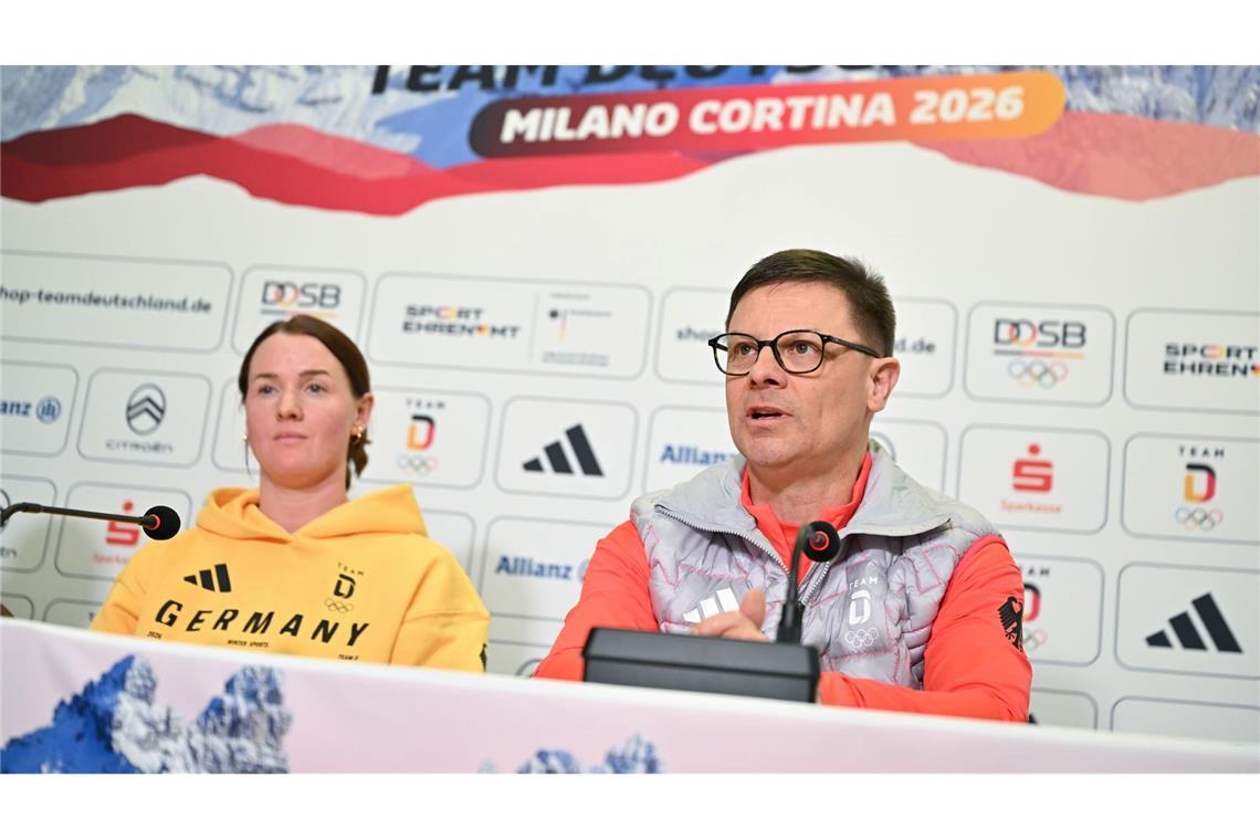Er gibt keine konkrete Medaillenvorgabe: Chef de Mission Olaf Tabor (r).