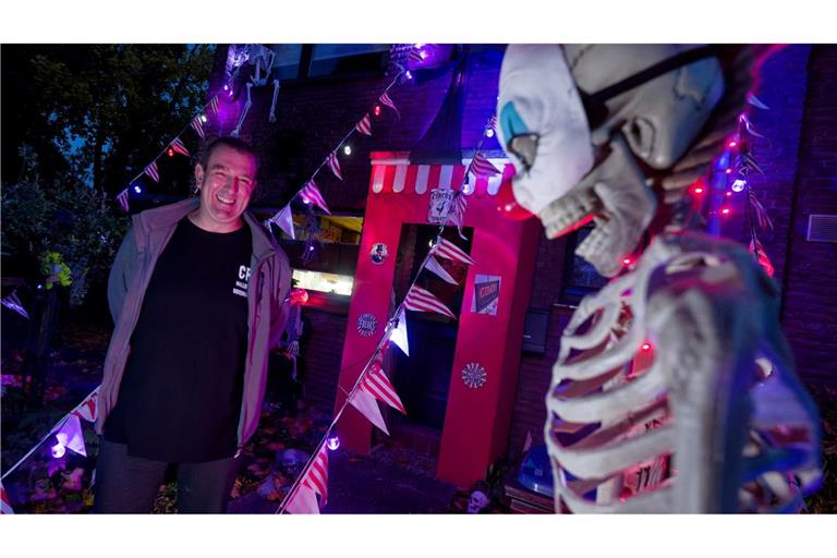 Er hat gut lachen: Dieses Jahr ist das Motto in Sven Wagners Halloween-Haus "Freak Circus".