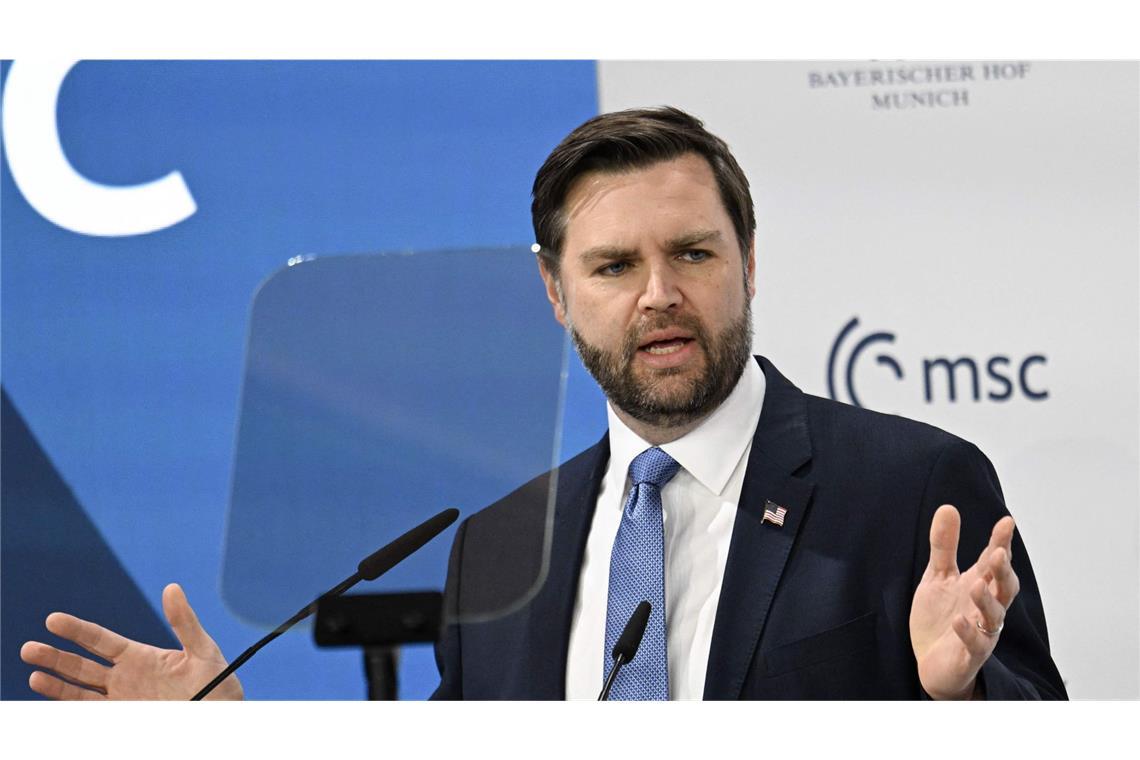 Der gruselige Auftritt des J.D. Vance Er hat seine eigene Sicht der Dinge: J.D. Vance.