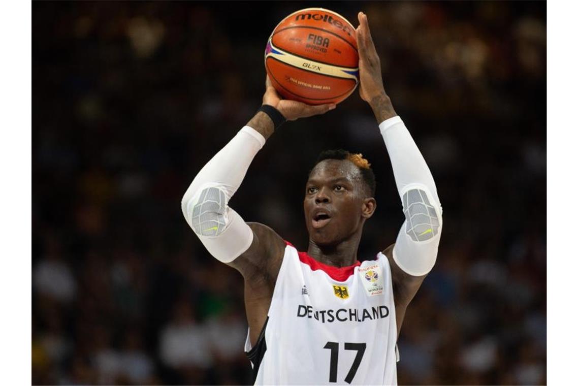 Er ist der Star der deutschen Basketball-Nationalmannschaft: Dennis Schröder. Foto: Swen Pförtner