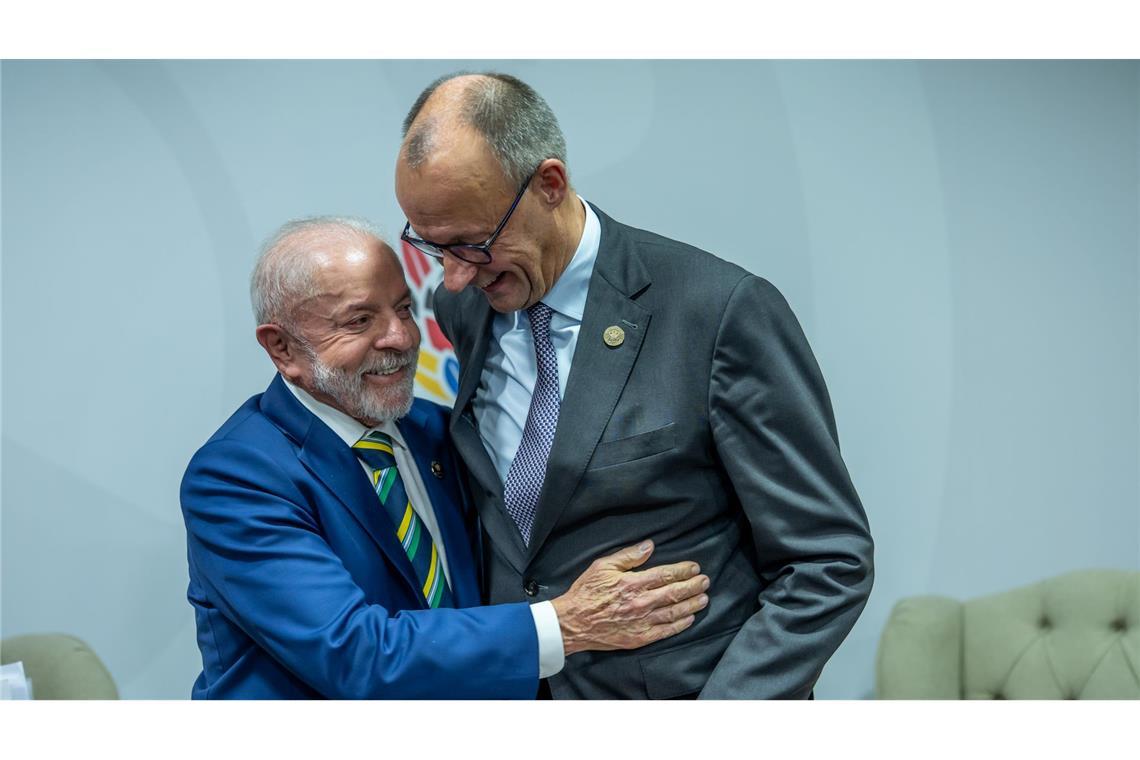 "Er kam nach Brasilien, aber sein Kopf blieb in Berlin", sagt Lula über Merz.