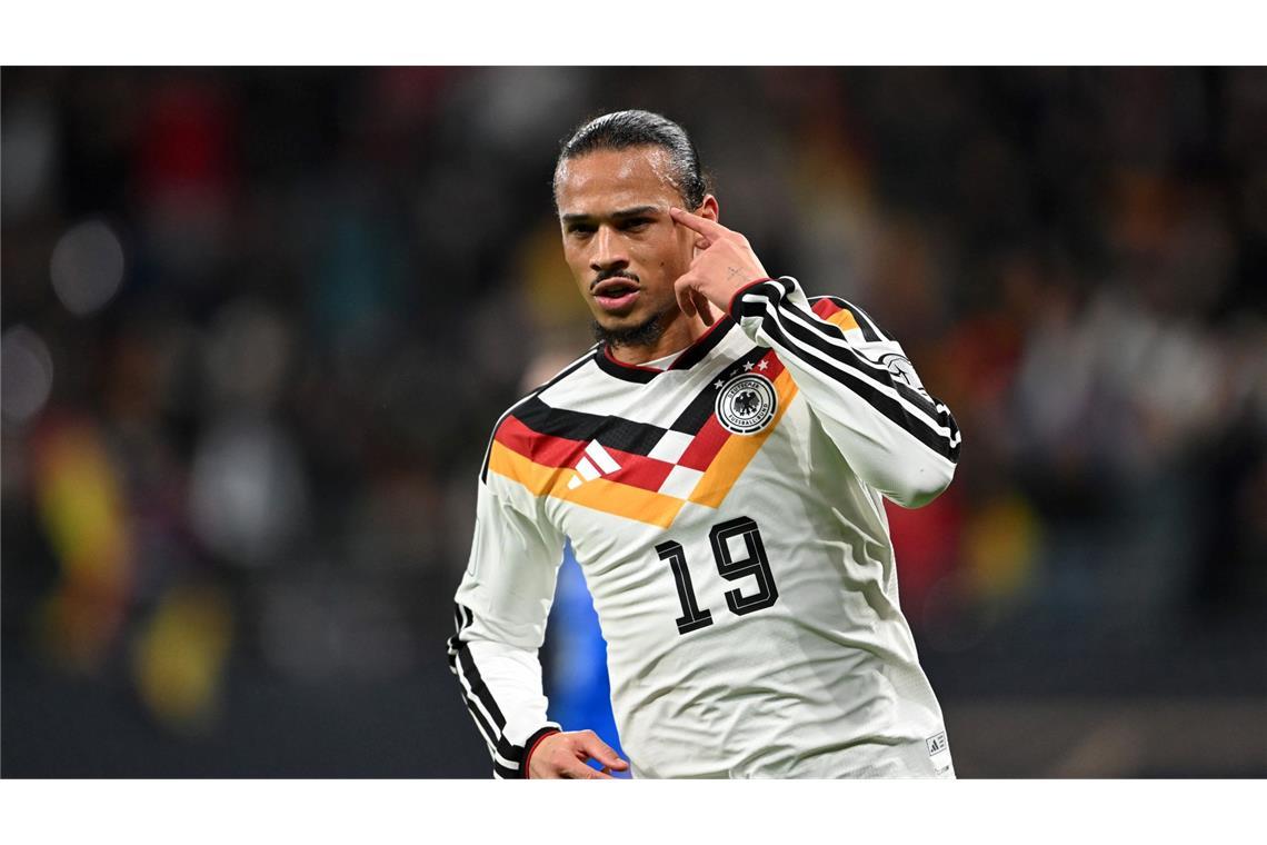 Er sollte sich bewähren - Leroy Sané traf gleich doppelt.