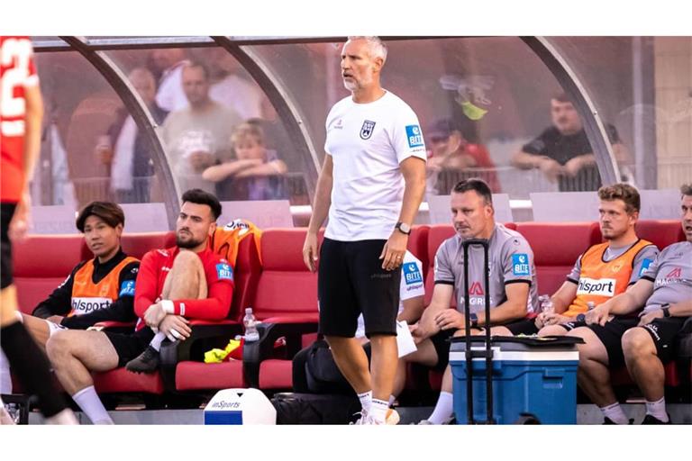 Erfolgreich im WFV-.Pokal: Interimscoach Timo Wenzel und die Ulmer Spatzen