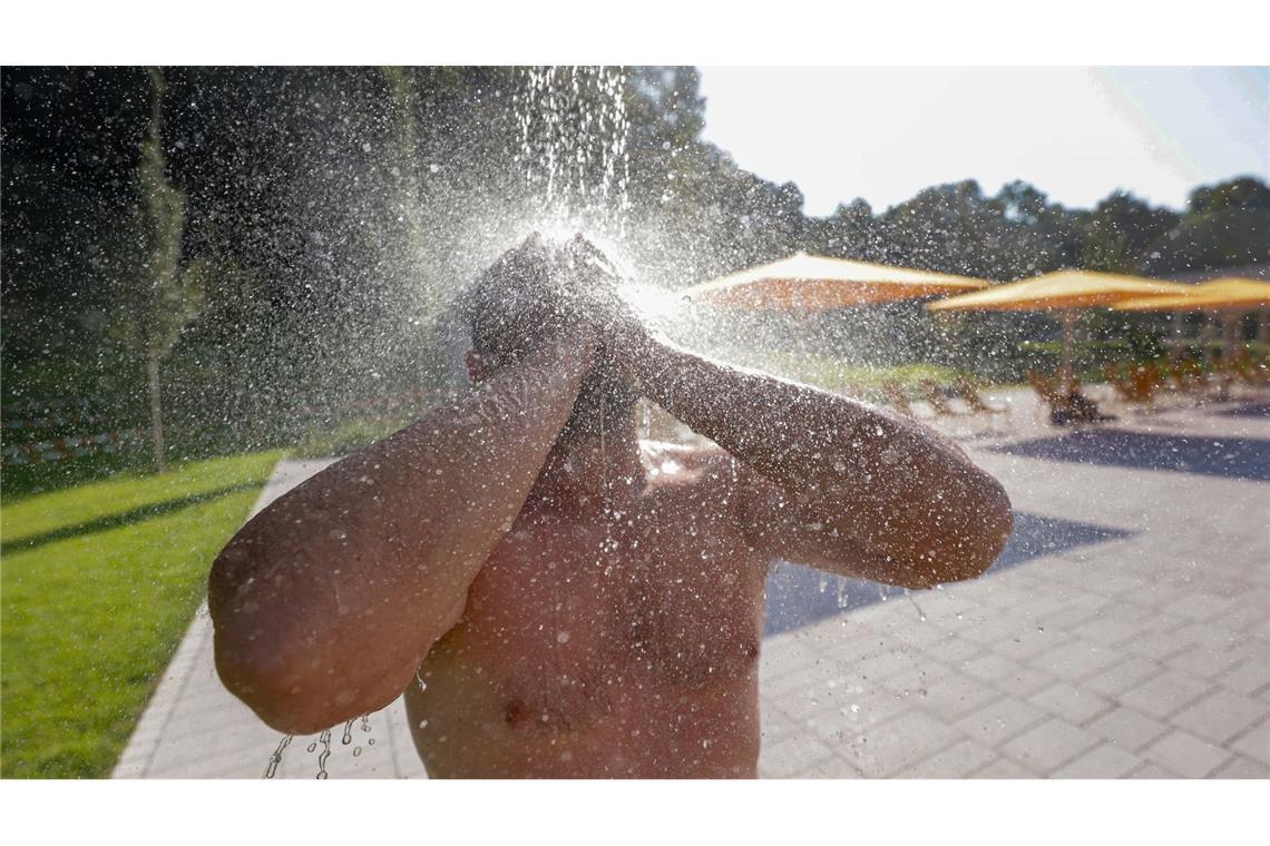 Erfrischung - hochwillkommen bei bis zu 38 Grad.