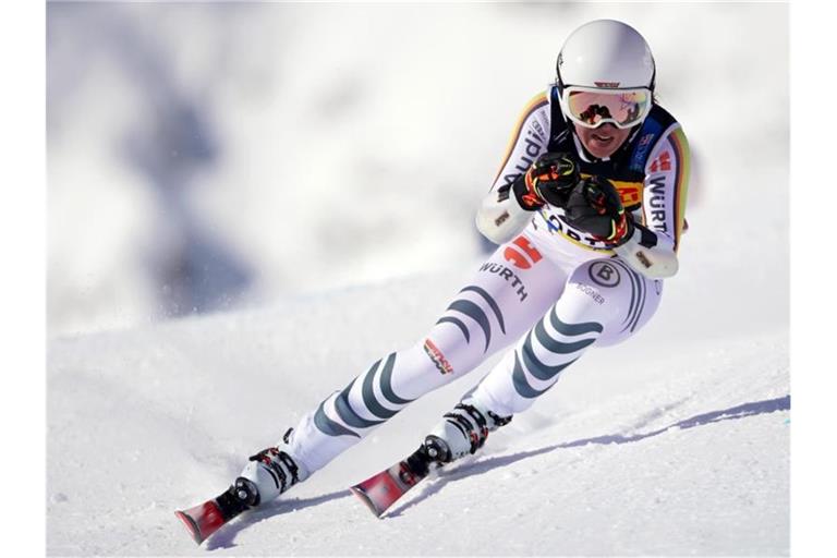 Erhofft sich eine WM-Medaille in Cortina d'Ampezzo: Kira Weidle. Foto: Michael Kappeler/dpa