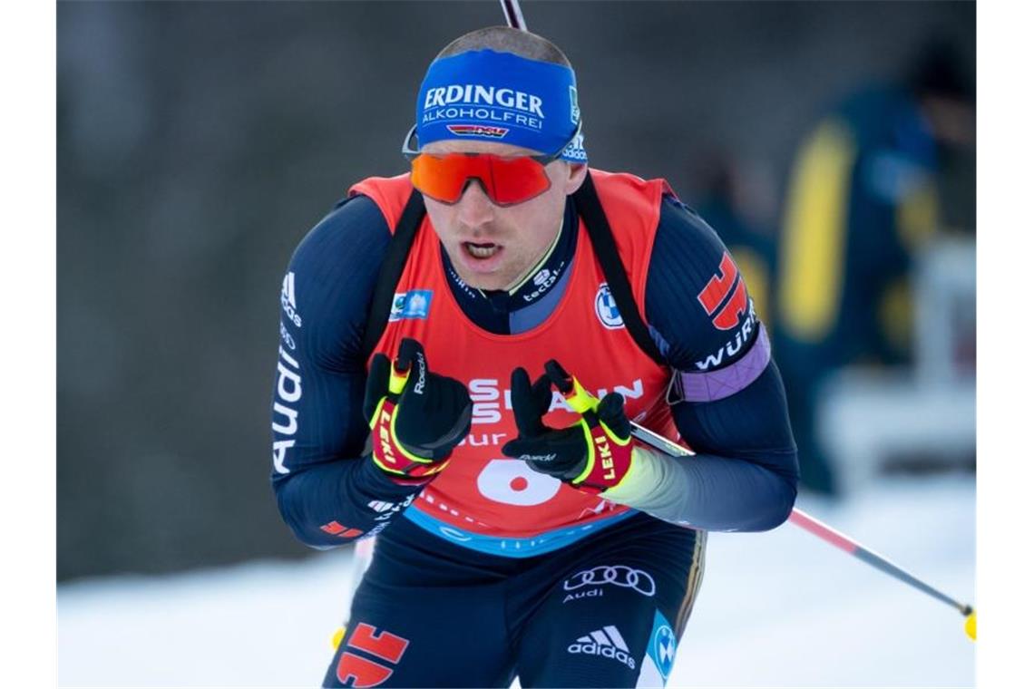 Biathlet Lesser kritisiert IOC und Präsidenten Bach Erik Lesser erwartet keine besondere Olympia-Stimmung. Foto: Sven Hoppe/dpa