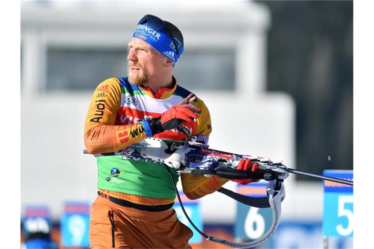 Erik Lesser geht bei der WM im Single-Mixed an den Start. Foto: Hendrik Schmidt/dpa