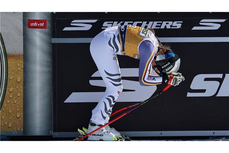 Erlebte wechselhafte Tage in Val di Fassa: Emma Aicher.