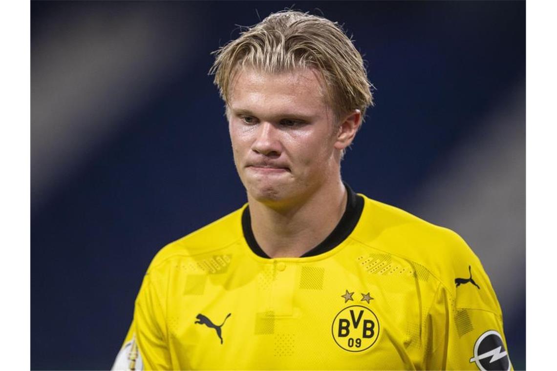 Dortmund im Halbfinale gegen Kiel ohne Haaland Erling Haaland steht dem BVB gegen Kiel nicht zur Verfügung. Foto: Marius Becker/dpa