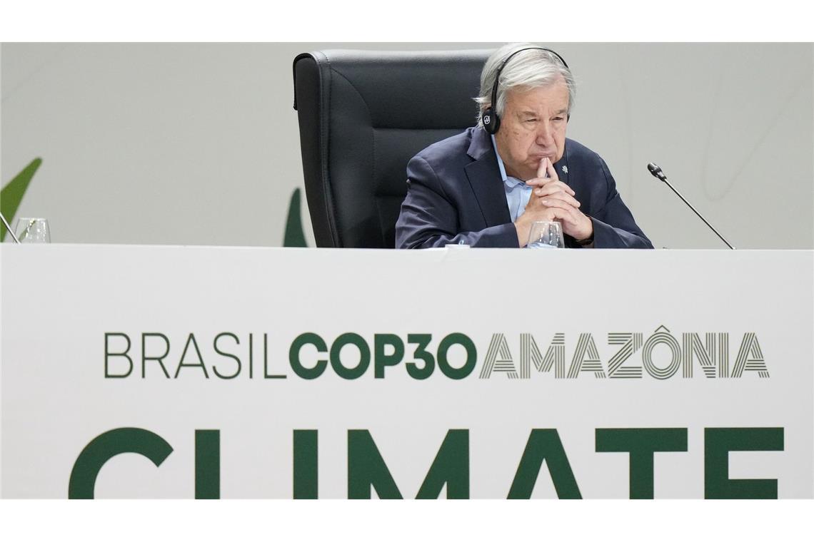 Ernster Warner: UN-Generalsekretär Guterres