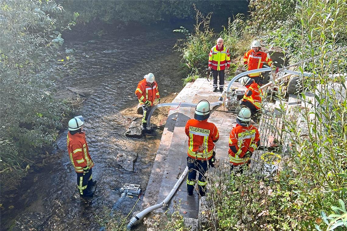 Hochwasserschutz: Neues Pegelmessnetz soll bis Ende 2024 einsatzbereit sein Ernstfall geprobt: Katastrophenschutzübung im oberen Murrtal. Foto: Landratsamt