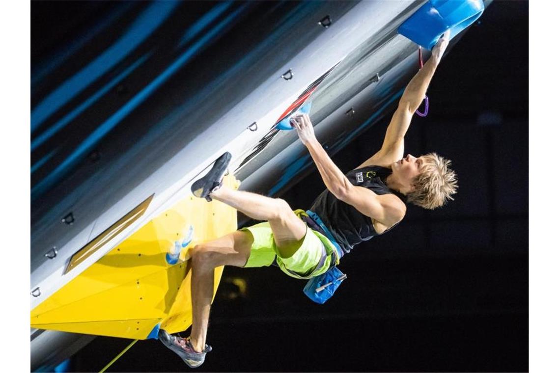 Erreichte als Bester das Lead-Finale: Alexander Megos. Foto: Expa/Johann Groder/APA