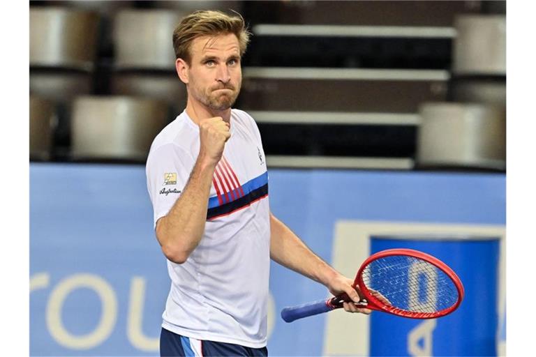 Erreichte bei den US Open die zweite Runde: Peter Gojowczyk. Foto: Pascal Guyot/AFP/dpa