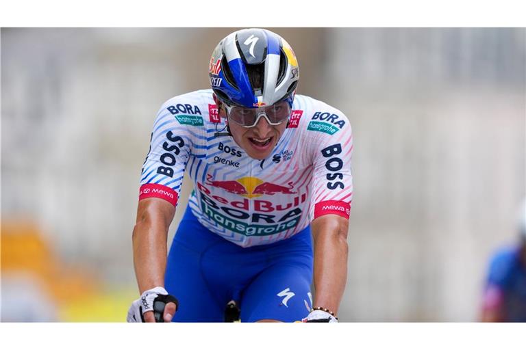 Erstmals bei der Tour dabei und direkt im Rampenlicht: Florian Lipowitz.