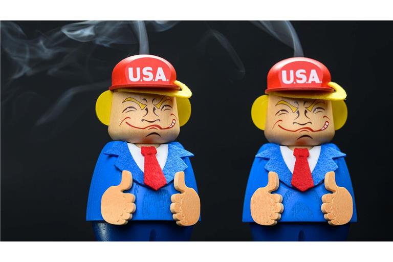 Es dampft bei den Trump-Räuchermännchen