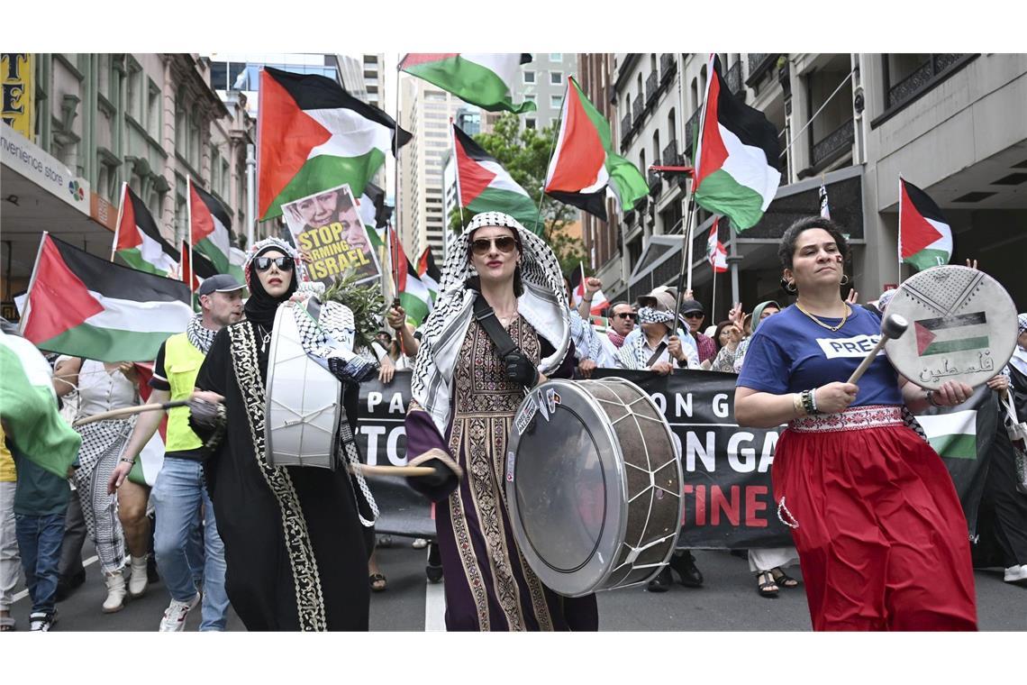 Es gab in der Vergangenheit auch propalästinensische Demonstrationen in Sydney. (Archivbild)
