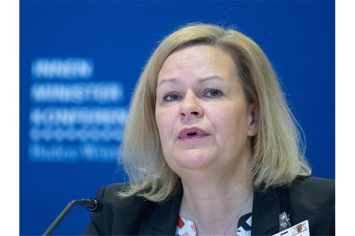EU-Staaten streiten über Asylpolitik „Es geht uns um legale Fluchtwege“: Nancy Faeser. Foto: Bernd Weißbrod/dpa