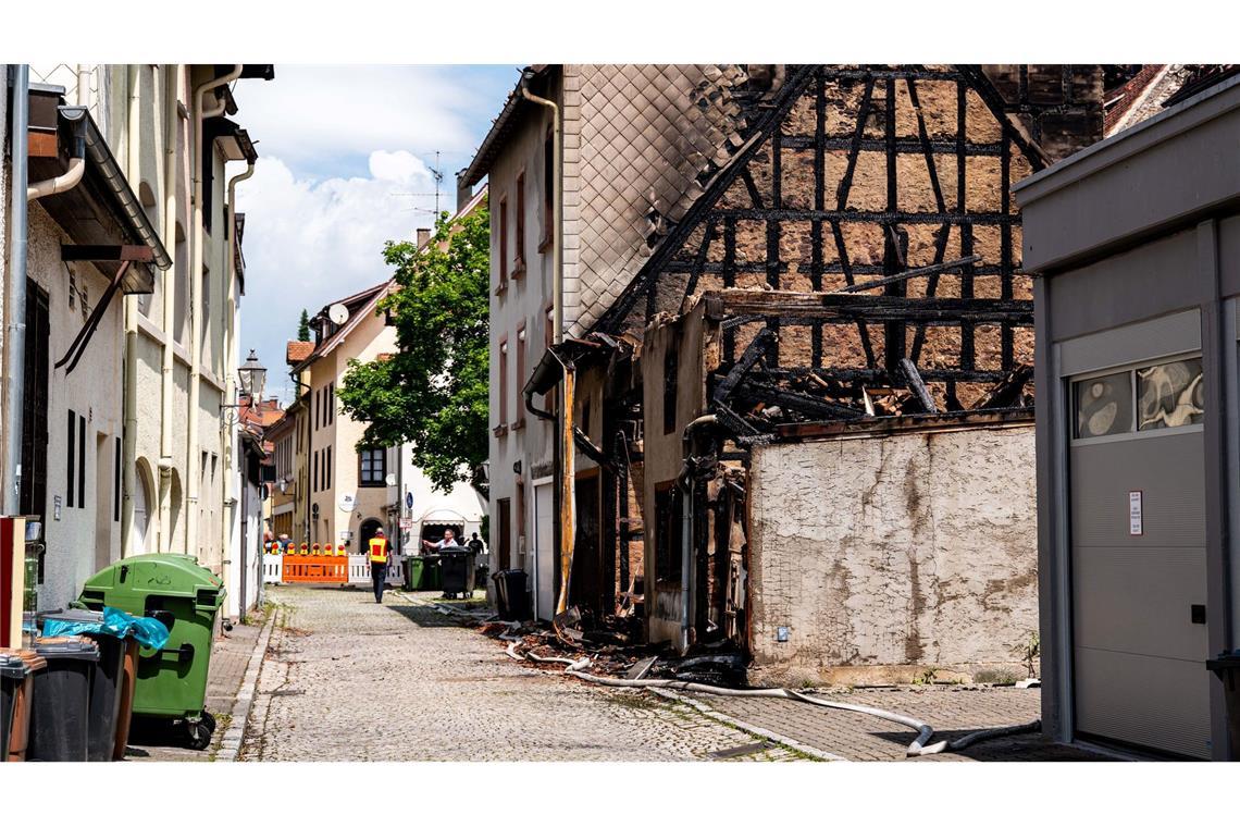 Altstadtbrand: Ursachensuche in Villingen-Schwenningen läuft Es ist noch unklar, wie der Großbrand in der Innenstadt von Villingen ausbrechen konnte.
